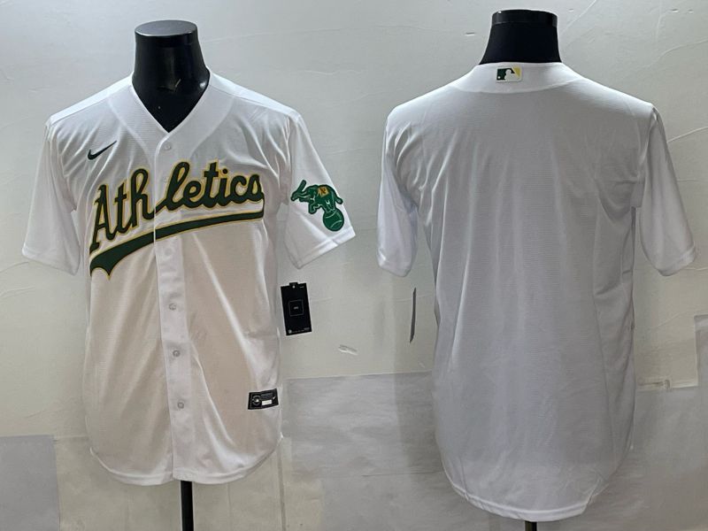 Men Oakland Athletics Blank White Nike 2025 MLB Jersey 01->oakland athletics->MLB Jersey